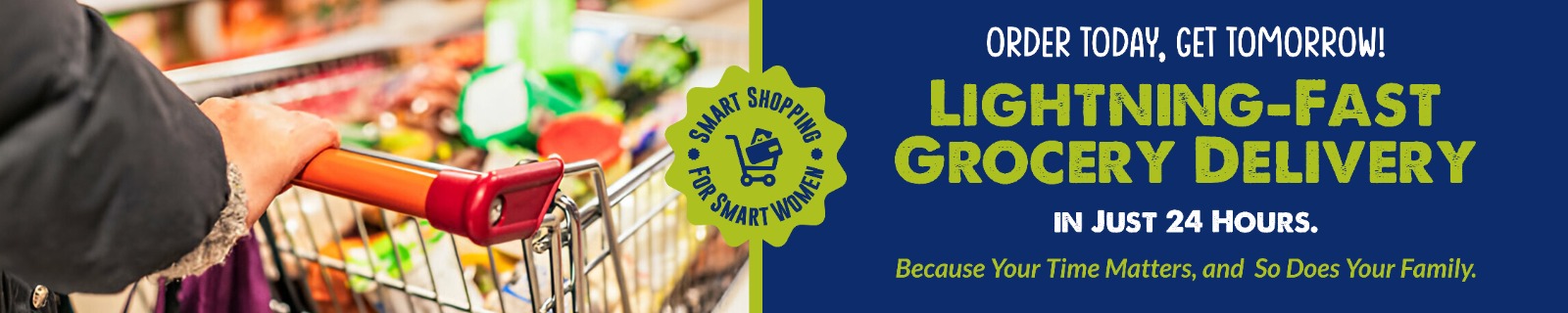 Lightning Fast Grocery Delivery Slider