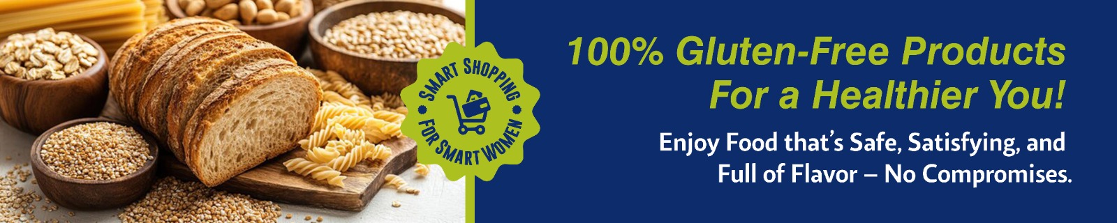 100% Glutein Free Products Slider