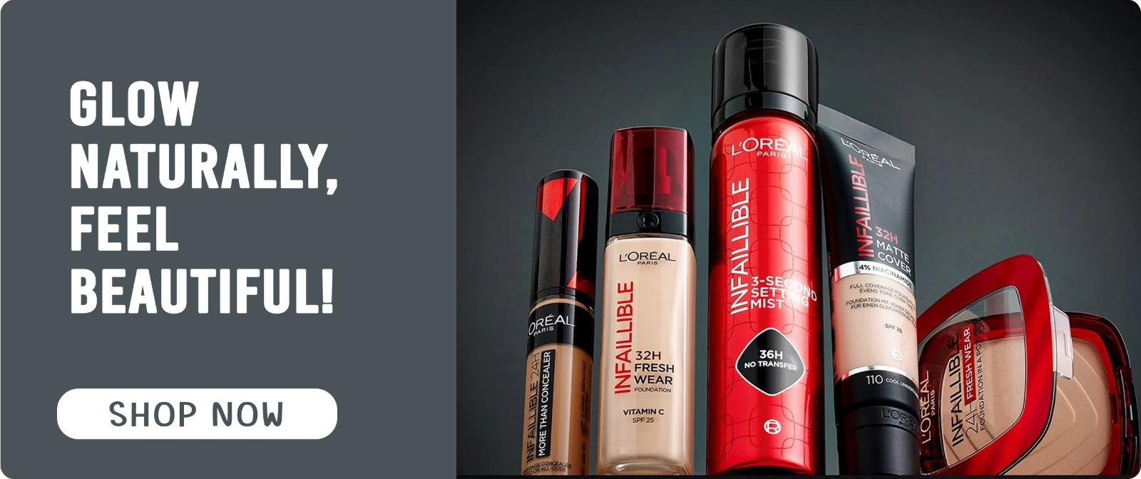 Glow Naturally Feel Beautiful Slider